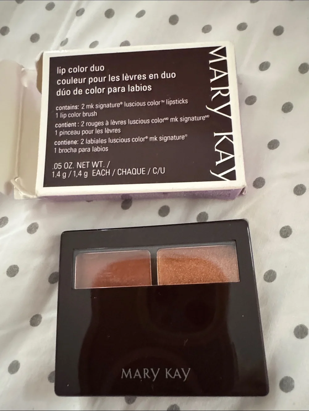 Mary Kay Lip Color Duo in Bronze & Bronze Shimmer